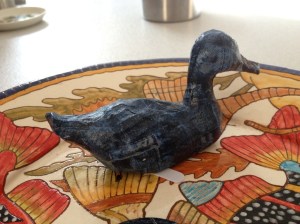 Decoupage duck