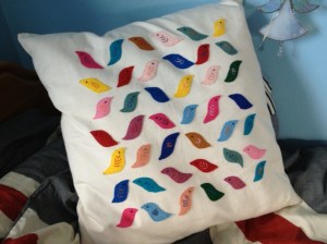 Felt Bird Cushion