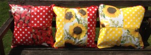 Oil cloth cushions