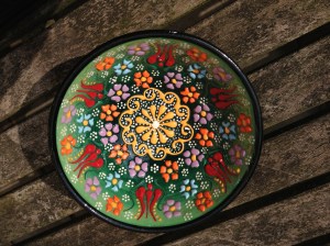 Hand decorated bowls, Kalkan, Turkey