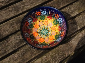 Hand decorated bowls, Kalkan, Turkey