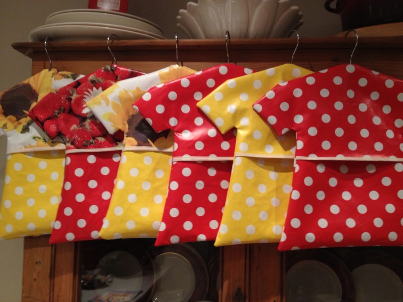 New and remaining peg bags