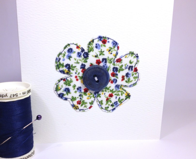 Appliqued card