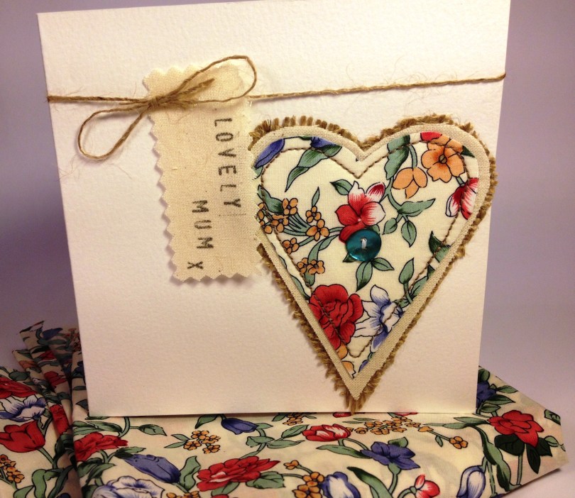 Appliqued card