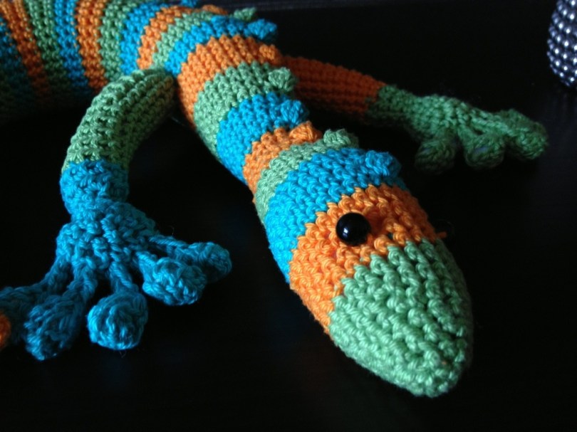 Crochet gecko