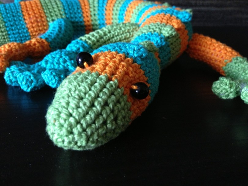 Crochet gecko