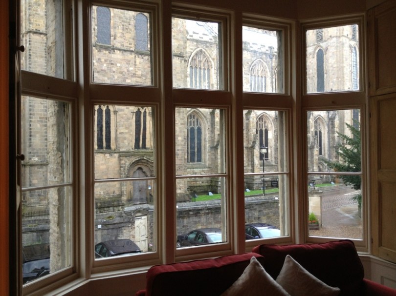 Ripon Cathedral through our bedroom window
