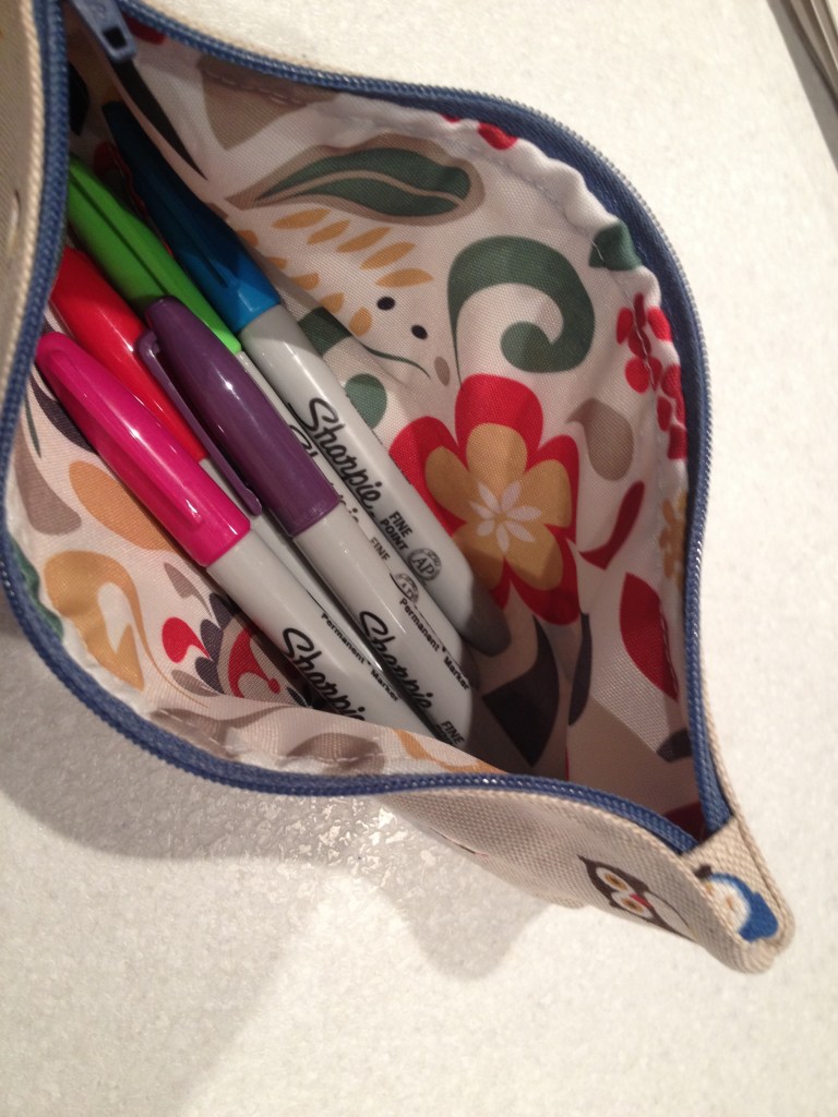 The lining was from a cheap Ikea shower curtain. Bought for lining the toiletry bags I am yet to make.