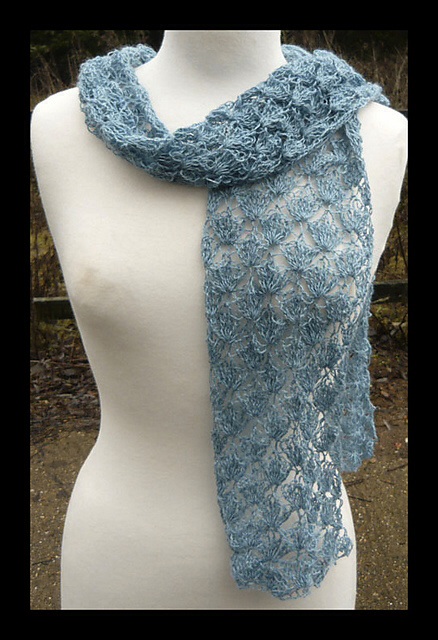 ANGEL crochet lace scarf by Amanda Perkins
