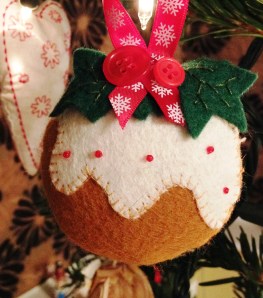 This is my favourite. We made a dozen of these felt puddings to giveaway last Christmas
