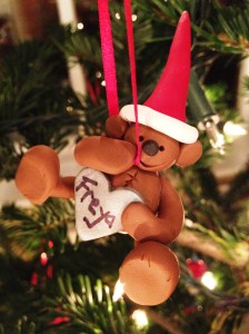 Fimo Christmas teddy