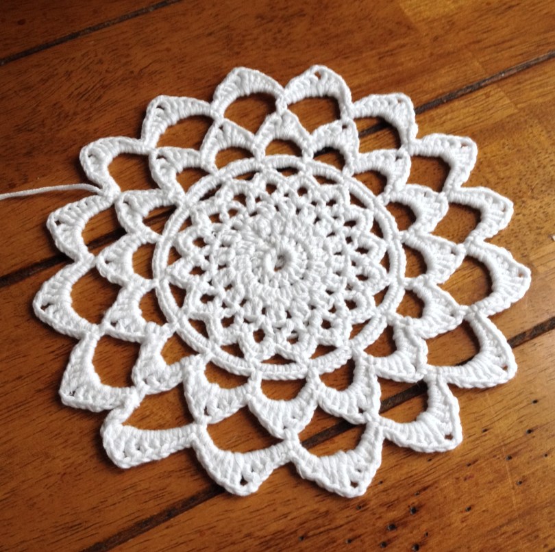 Cotton crochet mandala