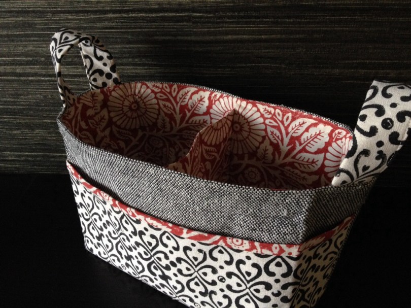 Divided fabric bucket for the offset warehouse competition