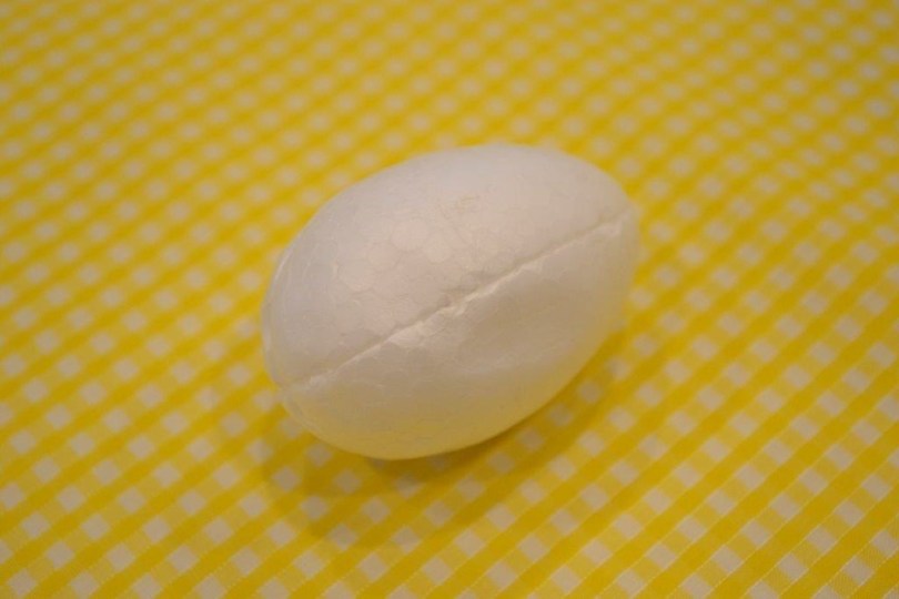 Polystyrene fabric Easter eggs