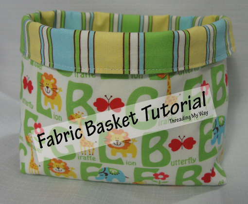 Fabric bucket tutorial from threadingmyway