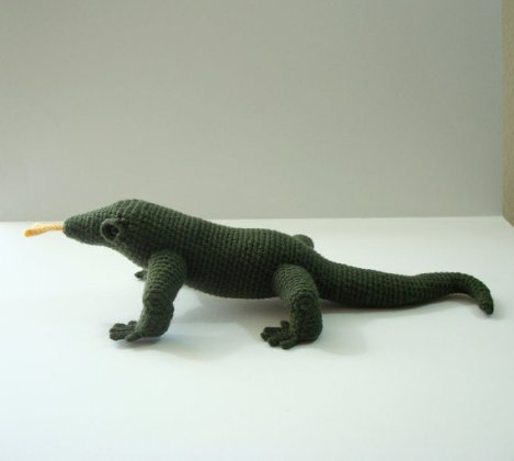 Komodo Dragon by Susan of the etsy shop OohLookItsARabbit