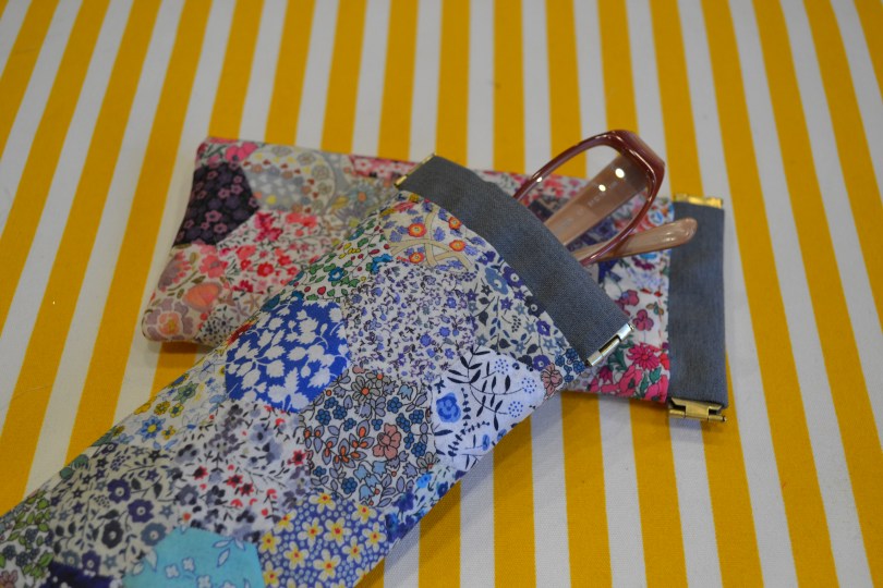 Liberty Hexie glasses case.