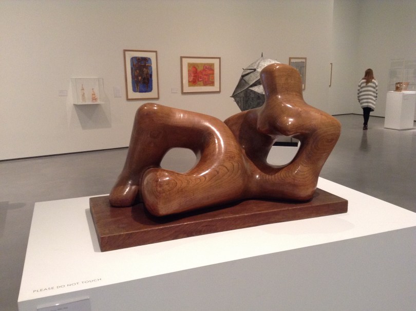 Henry Moore Recling Figure in wood