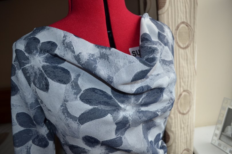 3. Burda syle Cowl Dress 102012