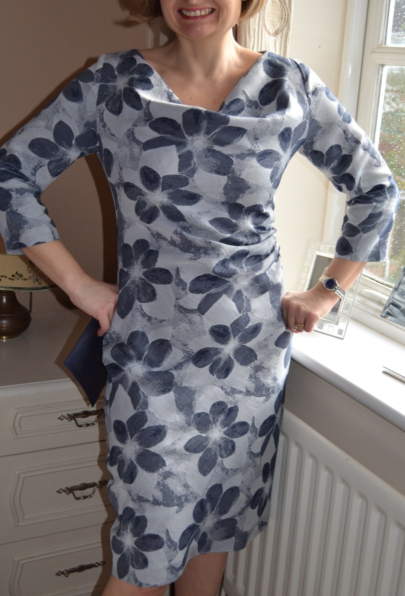 7. Burda syle Cowl Dress 102012