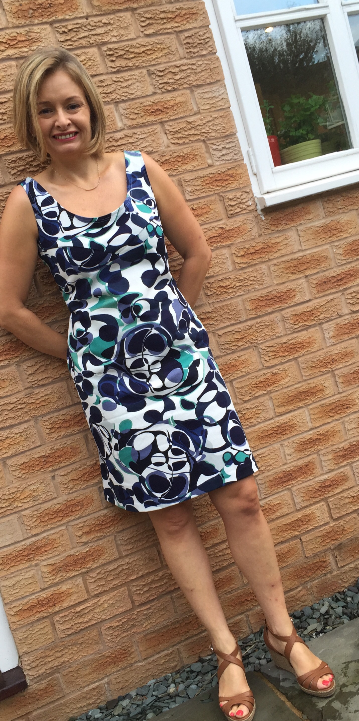 Burda 7113 70's vintage shift dress