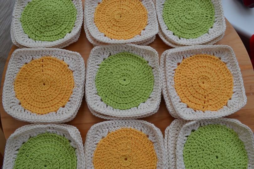 Cotton crochet blanket