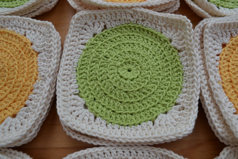 Cotton crochet blanket