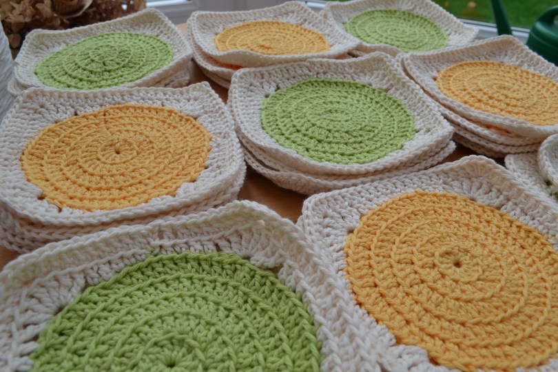 Cotton crochet blanket
