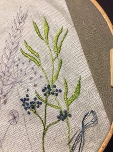 Flower meadow embroidery